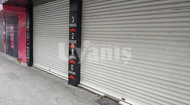 Karaman'da esnaflar kepenk indirdi