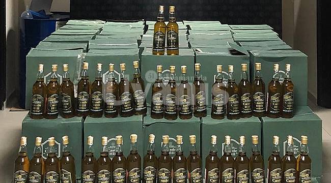 Karaman'da kaçak içki ele geçirildi