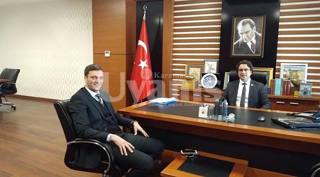 Karaman MEDAŞ İşletme Müdürü Evin'den veda ziyareti