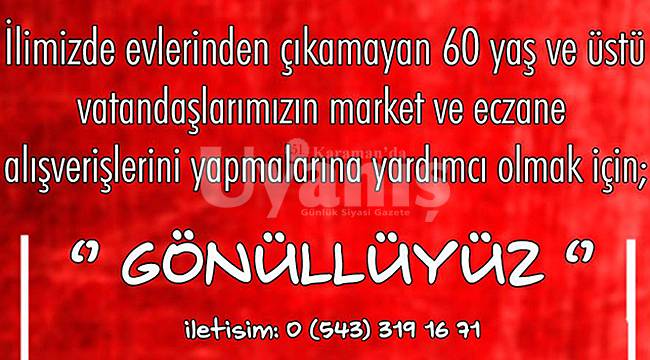 Karamanoğulları taraftar grubundan 60 yaş ve üzeri vatandaşa destek