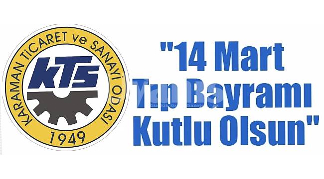 KTSO'dan 14 Mart Tıp Bayramı kutlama mesajı