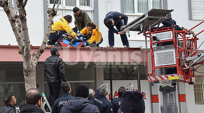 Karaman'da itfaiye ve sağlık ekipleri zamanla yarıştı