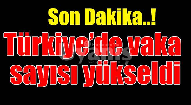 Türkiye'de vaka sayısı yükseldi