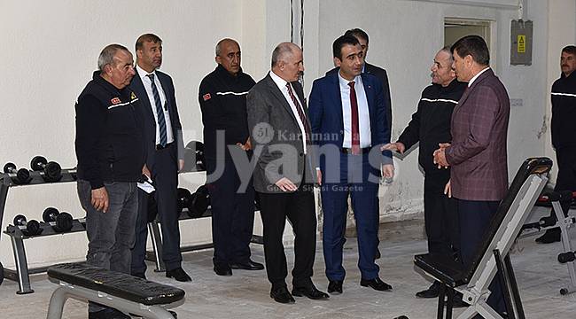 Vali Meral ve Başkan Kalaycı itfaiyeyi ziyaret etti