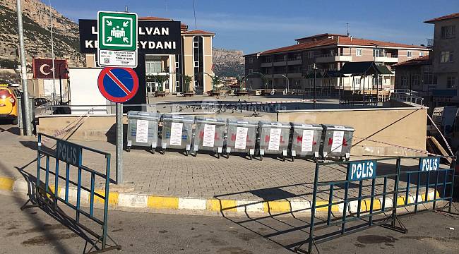 Ermenek Belediyesinden Dezenfekte Malzemeleri Atık Noktası