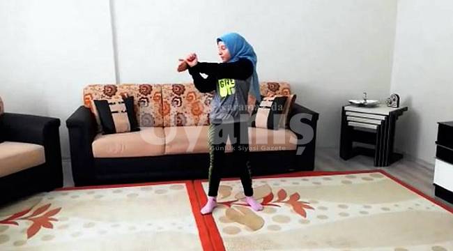 Karaman'da sporcular antrenmanlarını evden sürdürüyor
