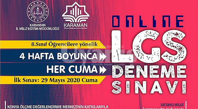 8. sınıf öğrencilerine LGS öncesi prova tadında denemeler