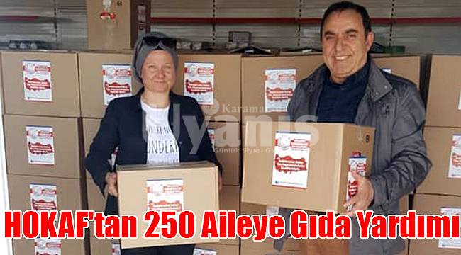 HOKAF'tan 250 aileye gıda yardımı
