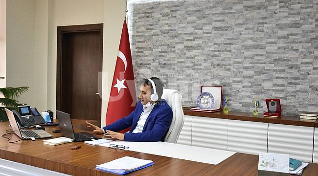 İl Müdürü Çalışkan, video konferans yöntemiyle görüştü
