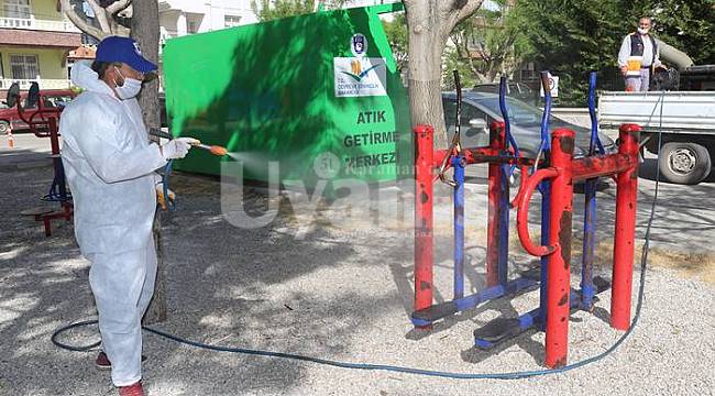 Karaman Belediyesi tedbirlerine devam ediyor
