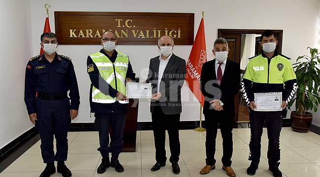 Karaman'da başarılı personel ödüllendirildi