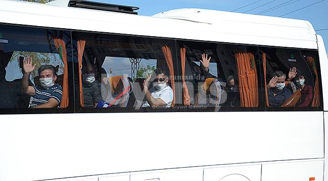 Karaman'da karantinada kalan vatandaşlar evlerine gönderilmeye başlandı