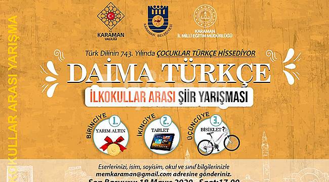 Türkçenin Başkenti Karaman'ın Adına Yakışır Bir Yarışma