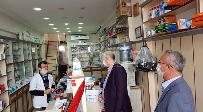 Vefa destek ekibi ile çalışıp, eczaneleri ziyaret ettiler