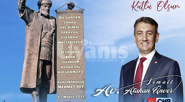 Vekil Ünver; "Güzel Türkçemiz Milletimizin En Değerli Kültür Varlığıdır"