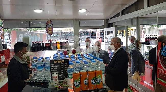 Çağlayan, esnaf ziyaretlerini sürdürüyor