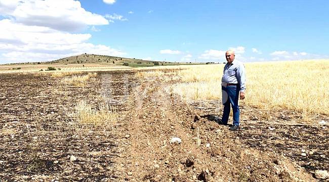 Karaman'da 18 dekar alandaki arpa yandı