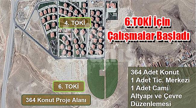 Karaman'da 6.TOKİ için çalışmalar başladı