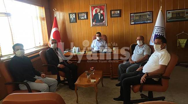 Şahinbaş Ticaret Borsası'nı ziyaret etti