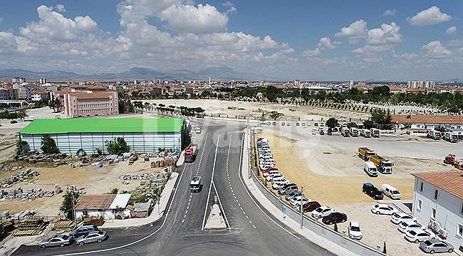 Yol çizgisi çalışmaları devam ediyor