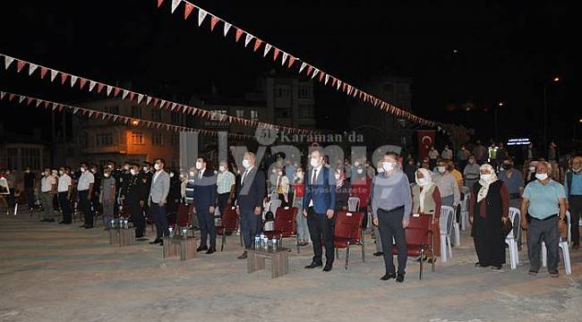 Ermenek'te 15 Temmuz Demokrasi ve Milli Birlik Günü Programı Düzenlendi