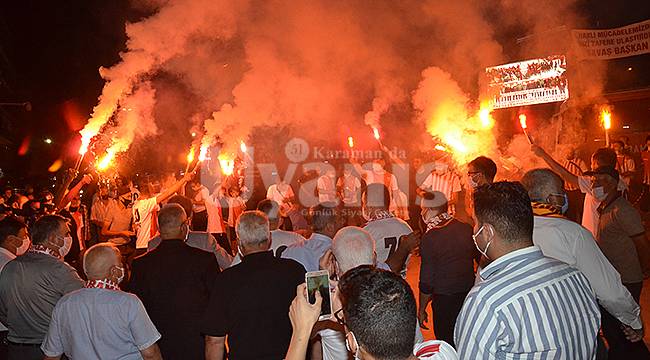 Karaman Belediyespor'un 3. lige çıkması coşkuyla kutlandı