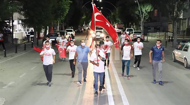 Karaman'da 15 Temmuz şehitleri anısına sancak koşusu düzenlendi