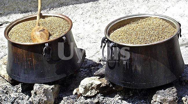 Karaman'da Bulgur Kaynatma Sezonu Devam Ediyor