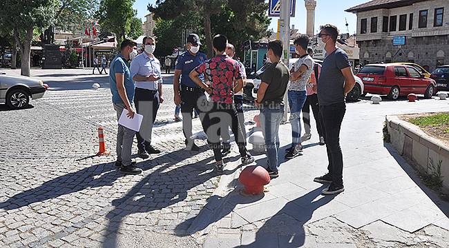 Karaman'da Maske Denetimi Yapıldı