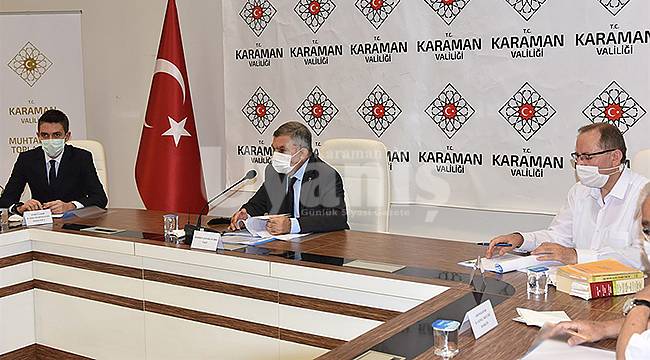 Karaman'da muhtarlar toplantısı yapıldı