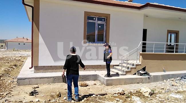 Afet konutlarında çalışmalar devam ediyor