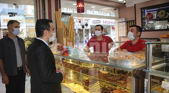 Başkan Kalaycı esnafları denetledi