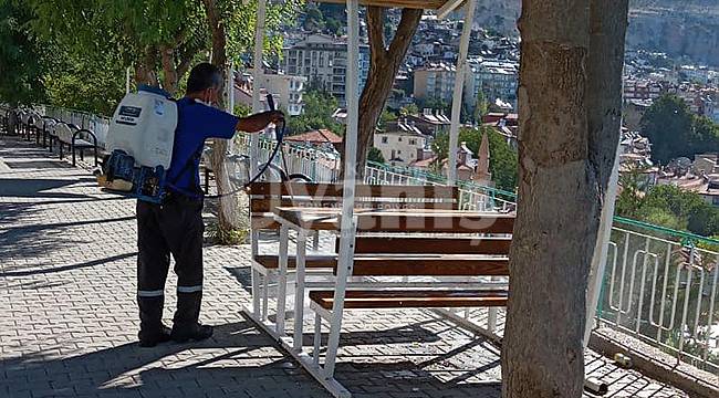 Dezenfekte çalışmaları aralıksız şekilde sürüyor