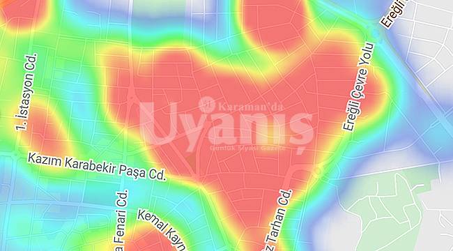 Karaman uyarılara uymayınca koronavirüs risk haritası kıpkırmızı oldu