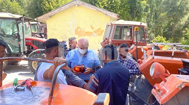 Bayram: "Çiftcilerimize hizmet etmeye ziyaretlere devam ediyoruz"