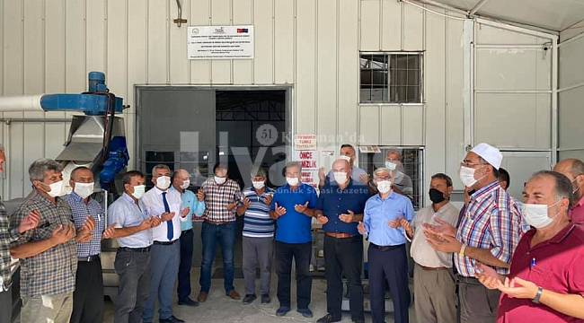 Elmadağ köyünde zeytinyağı üretim fabrikası açıldı