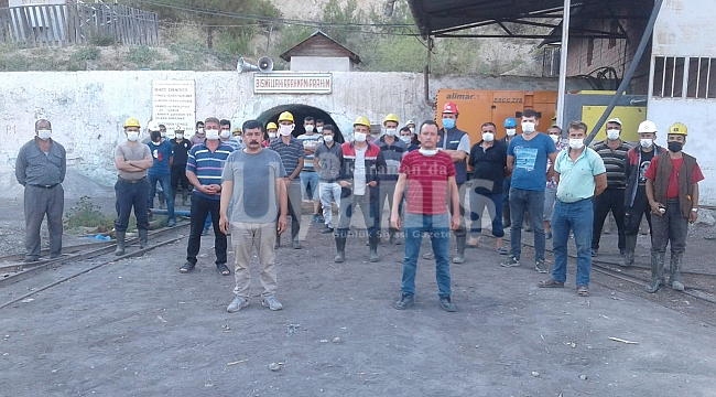 Ermenek’te maden işçilerinin grevi sürüyor