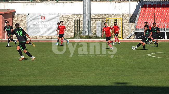 Karaman Belediyespor Konya Spor ile hazırlık maçı yaptı