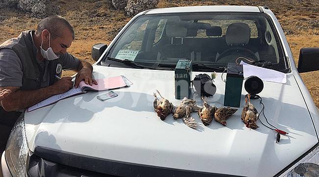 Karaman'da kaçak avcılara ceza yağdı