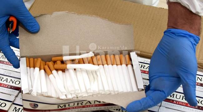 Karaman'da kaçak sigaraya geçit yok