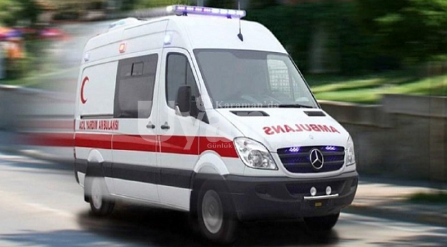 Karaman'da tarım aracı devrildi: 1 ölü, 2 yaralı