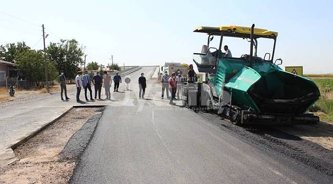 Sudurağı'nda sıcak asfalt çalışmaları başladı