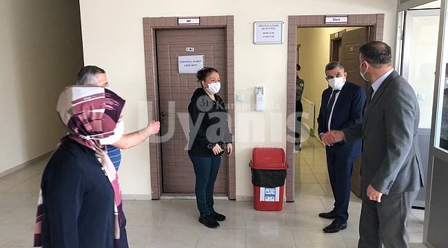 Vali Işık karantina yurdunda incelemelerde bulundu