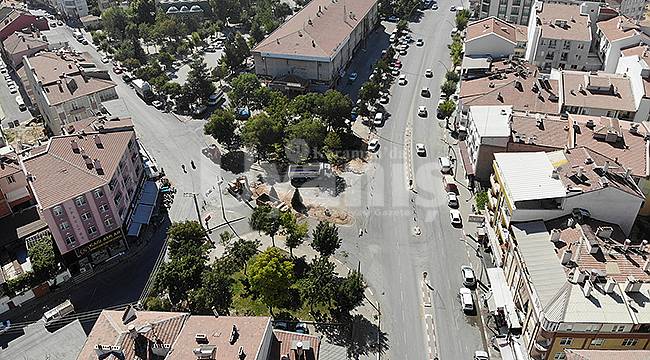 Zeytin Dalı Bulvarında yenileme çalışması yapıldı