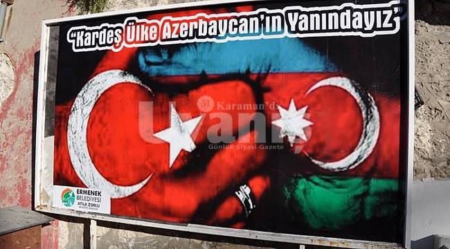 Ermenek'ten Azerbaycan'a birliktelik mesajı