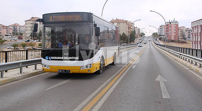 Karaman'da 65 yaş üstüne toplu taşıma araçları yasak