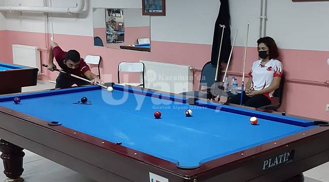 Karaman'da Cumhuriyet Kupası Bilardo Turnuvası Sona Erdi