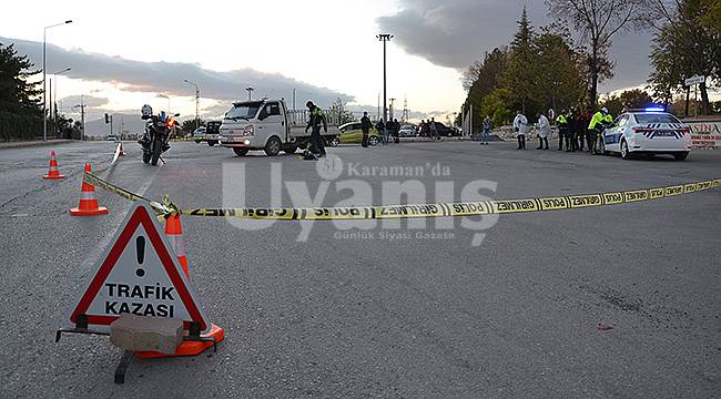 Karaman'da Hafif Ticari Aracın Çarptığı Yaya Ağır Yaralandı