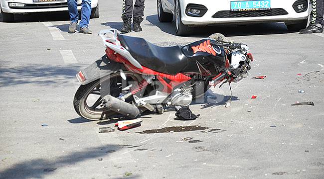Kazada ağır yaralanan motosiklet sürücüsü hayatını kaybetti