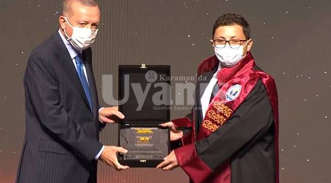 KMÜ Öğretim Üyesine Cumhurbaşkanı Erdoğan'dan YÖK Üstün Başarı Ödülü